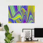 Die Magie des Sommers , Abstrakte 3D-Kunst Poster (Heimbüro)