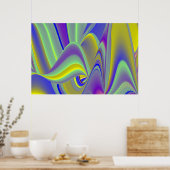 Die Magie des Sommers , Abstrakte 3D-Kunst Poster (Küche)
