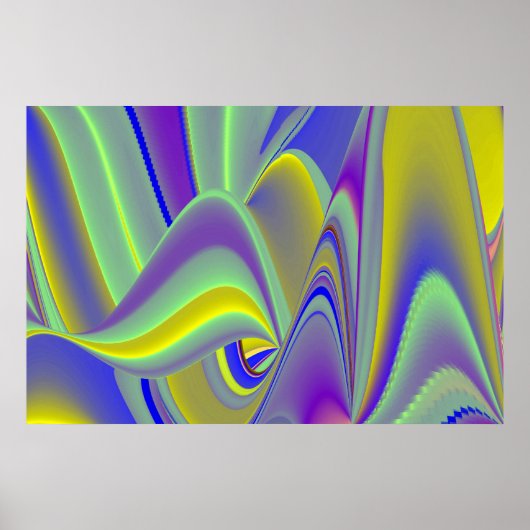 Die Magie des Sommers , Abstrakte 3D-Kunst Poster (Vorne)