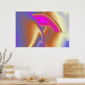 Die Magie des Sommers , Abstrakte 3D-Kunst Poster (Küche)