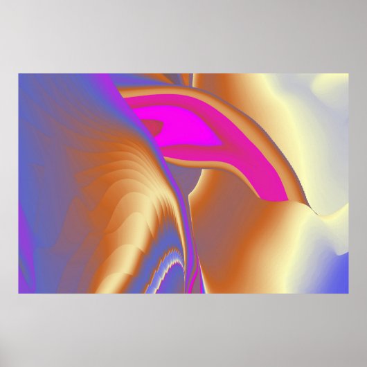 Die Magie des Sommers , Abstrakte 3D-Kunst Poster (Vorne)