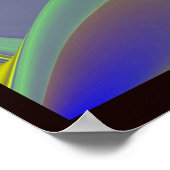 Die Magie des Sommers , Abstrakte 3D-Kunst Poster (Ecke)
