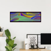 Die Magie des Sommers , Abstrakte 3D-Kunst Poster (Heimbüro)