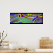 Die Magie des Sommers , Abstrakte 3D-Kunst Poster (Küche)