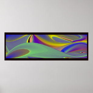 Die Magie des Sommers , Abstrakte 3D-Kunst Poster