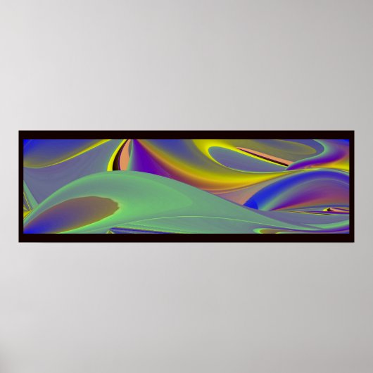 Die Magie des Sommers , Abstrakte 3D-Kunst Poster (Vorne)