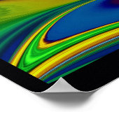 Die Magie des Sommers , Abstrakte 3D-Kunst Poster (Ecke)