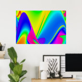 Die Magie des Sommers , Abstrakte 3D-Kunst Poster (Heimbüro)