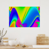 Die Magie des Sommers , Abstrakte 3D-Kunst Poster (Küche)