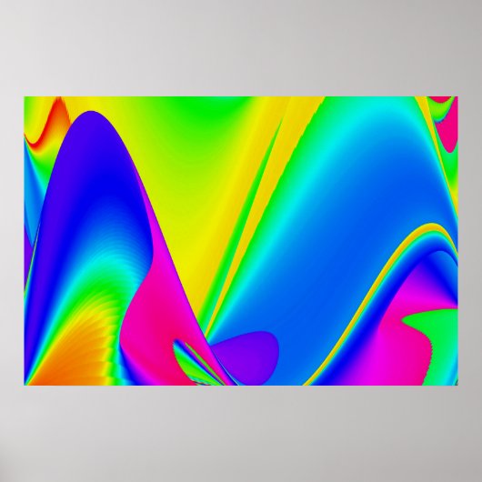 Die Magie des Sommers , Abstrakte 3D-Kunst Poster (Vorne)
