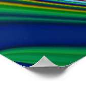 Die Magie des Sommers , Abstrakte 3D-Kunst Poster (Ecke)