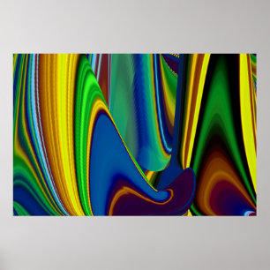 Die Magie des Sommers , Abstrakte 3D-Kunst Poster