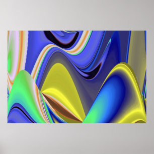 Die Magie des Sommers , Abstrakte 3D-Kunst Poster