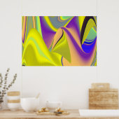 Die Magie des Sommers , Abstrakte 3D-Kunst Poster (Küche)