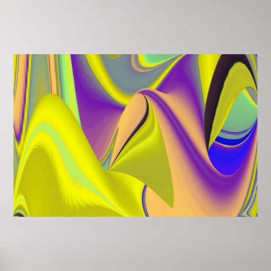 Die Magie des Sommers , Abstrakte 3D-Kunst Poster (Vorne)