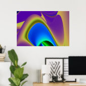 Die Magie des Sommers , Abstrakte 3D-Kunst Poster (Heimbüro)