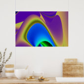 Die Magie des Sommers , Abstrakte 3D-Kunst Poster (Küche)