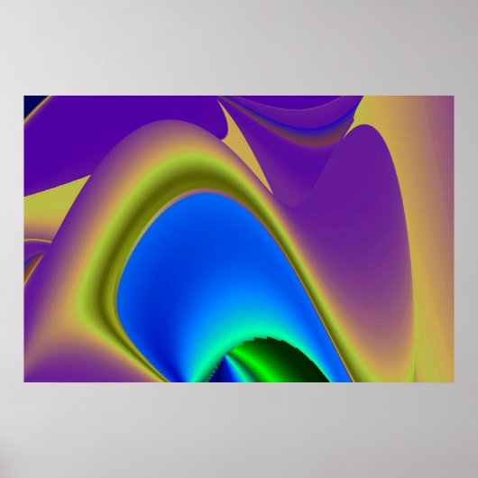 Die Magie des Sommers , Abstrakte 3D-Kunst Poster (Vorne)