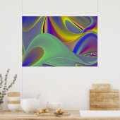 Die Magie des Sommers , Abstrakte 3D-Kunst Poster (Küche)