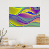 Die Magie des Sommers , Abstrakte 3D-Kunst Poster (Küche)