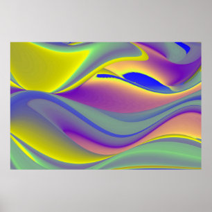 Die Magie des Sommers , Abstrakte 3D-Kunst Poster