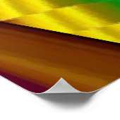 Die Magie des Sommers , Abstrakte 3D-Kunst Poster (Ecke)