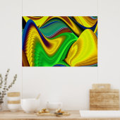 Die Magie des Sommers , Abstrakte 3D-Kunst Poster (Küche)