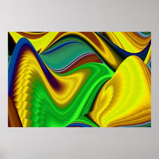 Die Magie des Sommers , Abstrakte 3D-Kunst Poster (Vorne)