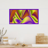 Die Magie des Sommers , Abstrakte 3D-Kunst Poster (Küche)