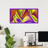 Die Magie des Sommers , Abstrakte 3D-Kunst Poster (Heimbüro)