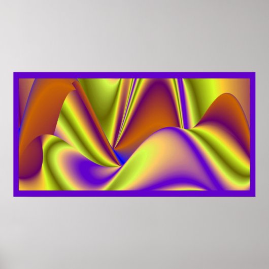 Die Magie des Sommers , Abstrakte 3D-Kunst Poster (Vorne)