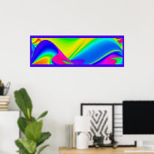 Die Magie des Sommers , Abstrakte 3D-Kunst Poster (Heimbüro)