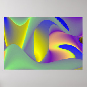Die Magie des Sommers , Abstrakte 3D-Kunst Poster