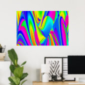 Die Magie des Sommers , Abstrakte 3D-Kunst Poster (Heimbüro)