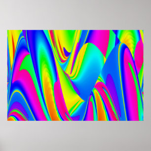 Die Magie des Sommers , Abstrakte 3D-Kunst Poster