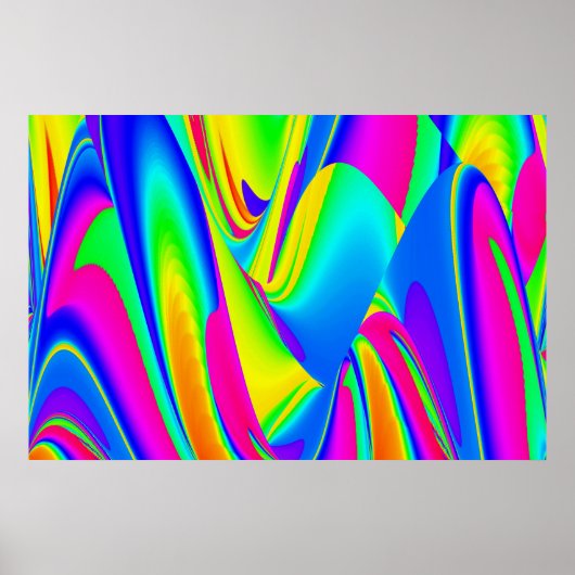 Die Magie des Sommers , Abstrakte 3D-Kunst Poster (Vorne)