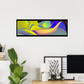 Die Magie des Sommers , Abstrakte 3D-Kunst Poster (Heimbüro)