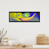 Die Magie des Sommers , Abstrakte 3D-Kunst Poster (Küche)