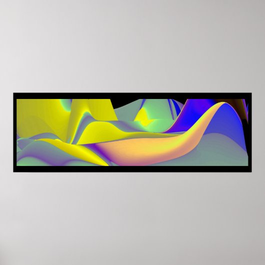 Die Magie des Sommers , Abstrakte 3D-Kunst Poster (Vorne)