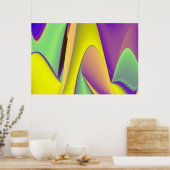 Die Magie des Sommers , Abstrakte 3D-Kunst Poster (Küche)