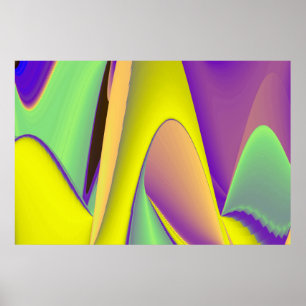 Die Magie des Sommers , Abstrakte 3D-Kunst Poster