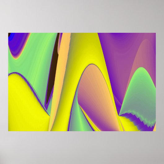 Die Magie des Sommers , Abstrakte 3D-Kunst Poster (Vorne)