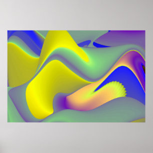 Die Magie des Sommers , Abstrakte 3D-Kunst Poster