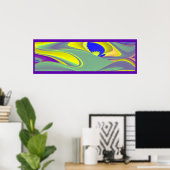 Die Magie des Sommers , Abstrakte 3D-Kunst Poster (Heimbüro)