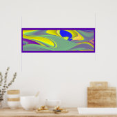 Die Magie des Sommers , Abstrakte 3D-Kunst Poster (Küche)