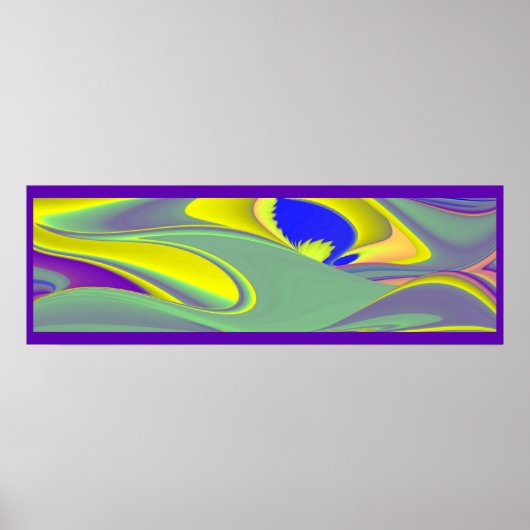 Die Magie des Sommers , Abstrakte 3D-Kunst Poster (Vorne)