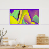 Die Magie des Sommers , Abstrakte 3D-Kunst Poster (Küche)