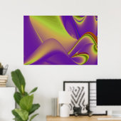 Die Magie des Sommers , Abstrakte 3D-Kunst Poster (Heimbüro)