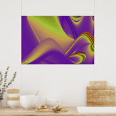 Die Magie des Sommers , Abstrakte 3D-Kunst Poster (Küche)