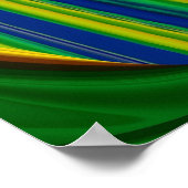 Die Magie des Sommers , Abstrakte 3D-Kunst Poster (Ecke)